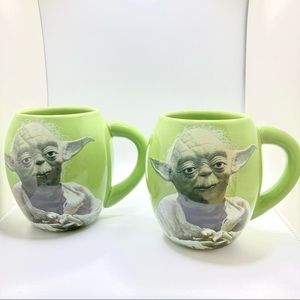 Set of 2 Star Wars Yoda “May the Force Be With You” mugs